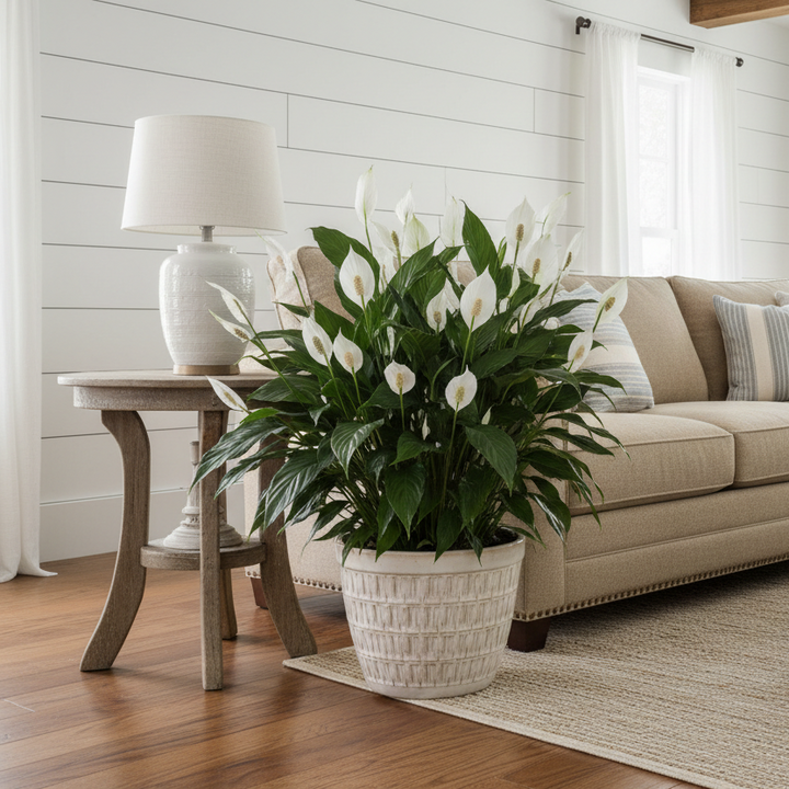 peace lilly indoor plant